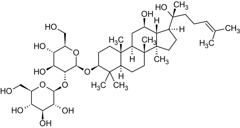 Chemical Structure - Ginsenoside Rg3, natural triterpenoid saponin (AB141939)