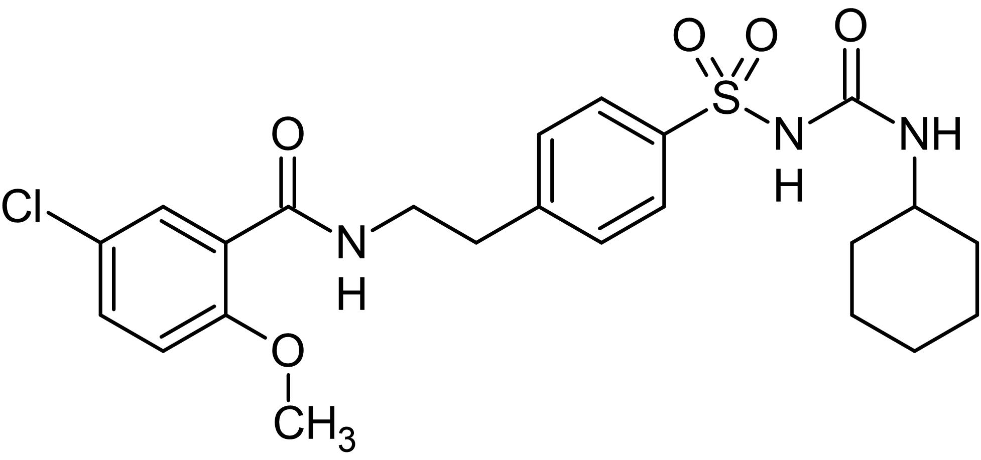 Chemical Structure - Glibenclamide (Glyburide), K+ channel blocker (AB120267), expandable thumbnail