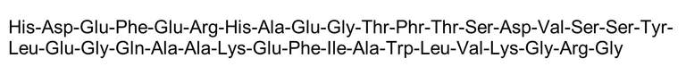 Chemical Structure - GLP-1 (1-37) (human, rat), Glucagon-like peptide analog (AB142024)