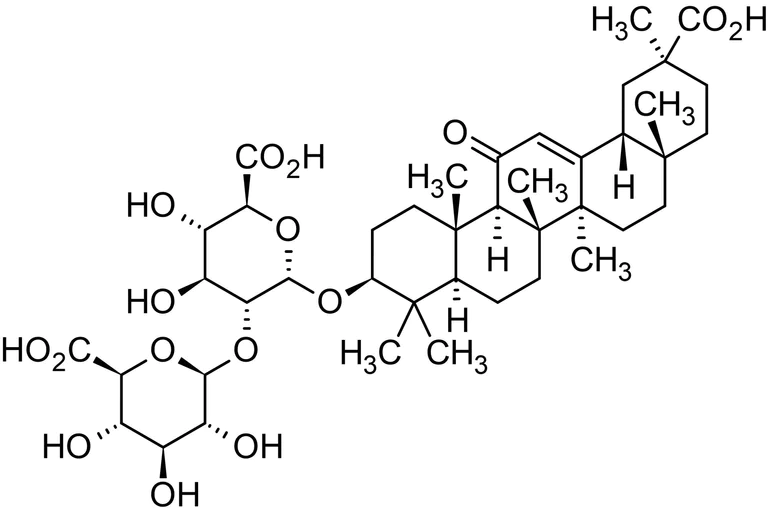 Chemical Structure - Glycyrrhizic acid, Antiviral agent (AB143127)