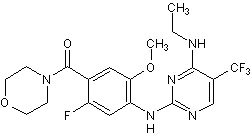 Chemical Structure - GNE7915, LRRK2 inhibitor (AB270803)