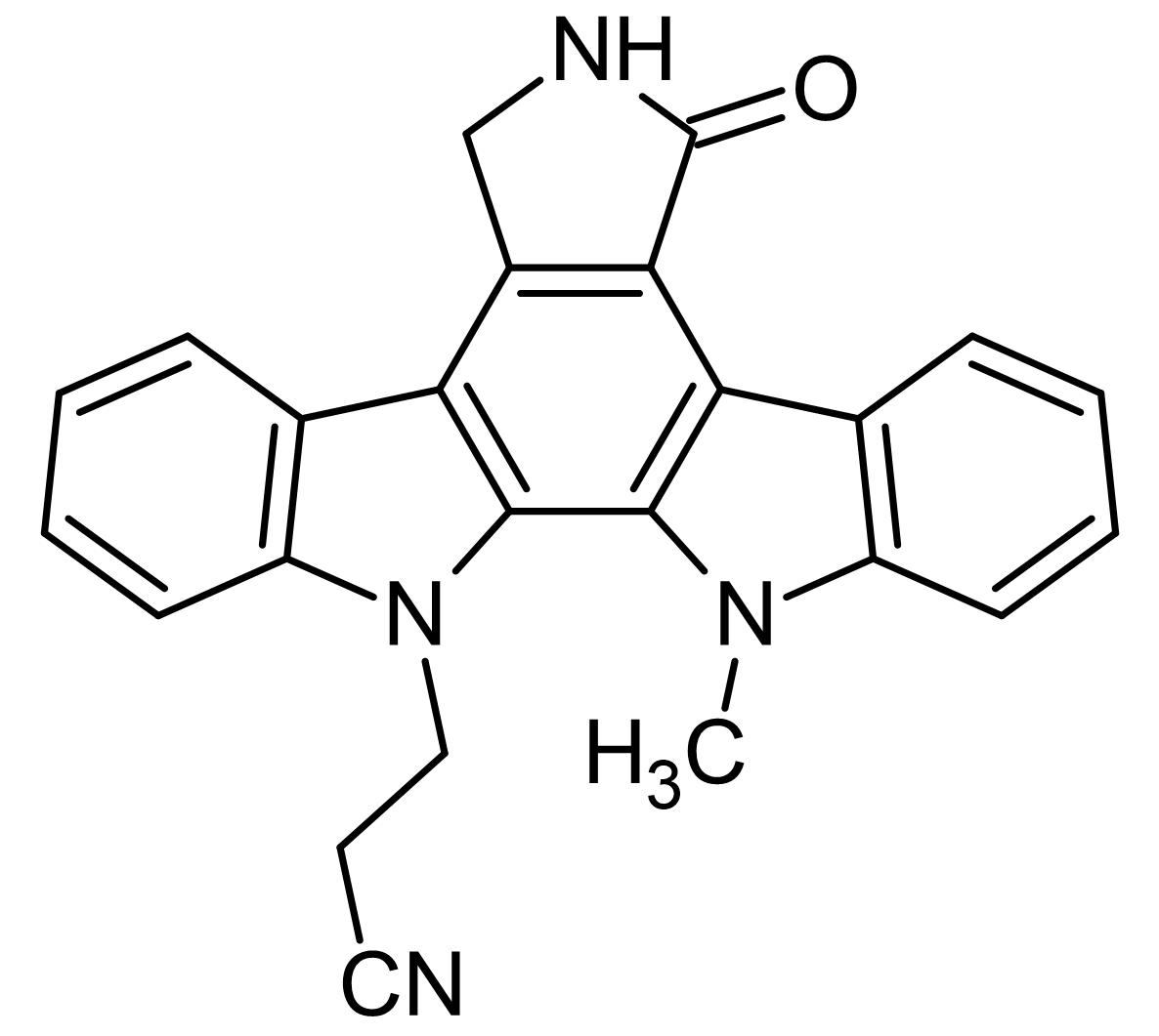 Chemical Structure - Go 6976, PKC inhibitor (AB141413), expandable thumbnail