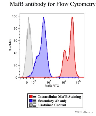 Flow Cytometry - Goat Anti-Rabbit IgG H&L (FITC) (AB6717), expandable thumbnail