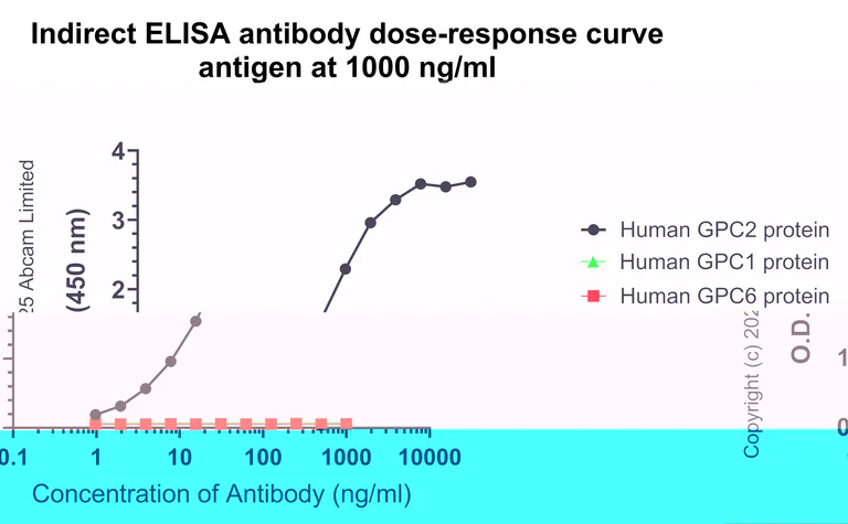 Indirect ELISA - Anti-GPC2 antibody [EPR30350-627] - BSA and Azide free (AB326056)