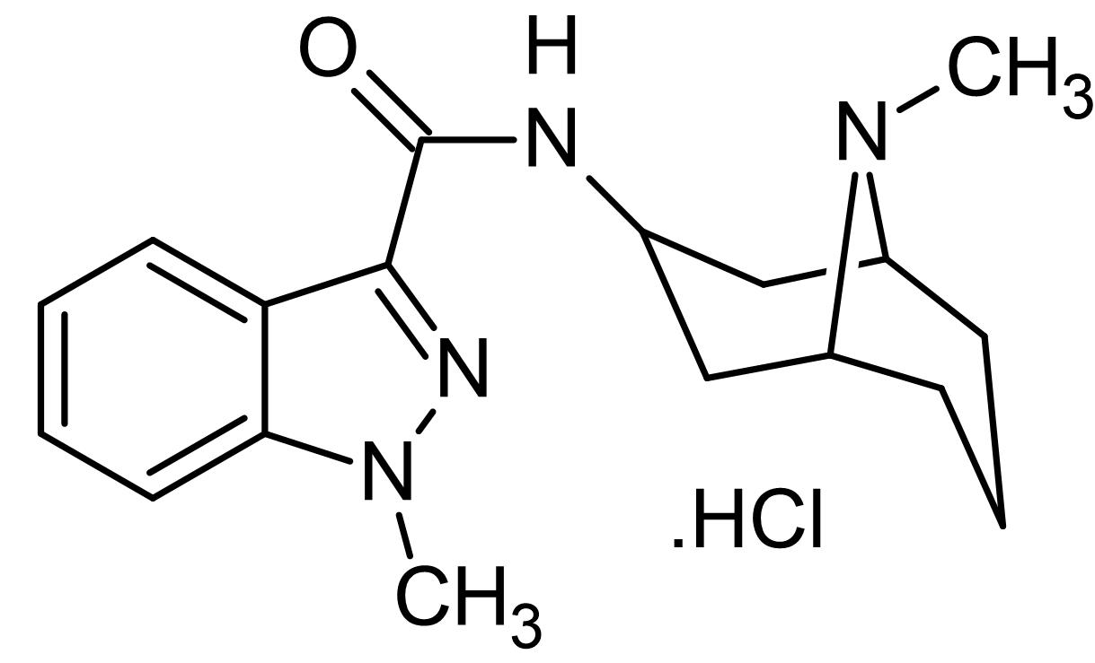 Chemical Structure - Granisetron hydrochloride, 5-HT3 antagonist (AB120125), expandable thumbnail