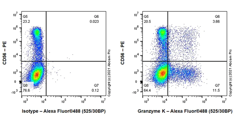 Flow Cytometry (Intracellular) - Anti-Granzyme K antibody [EPR24601-56] (AB288726)