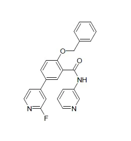 Chemical Structure - GSK2578215A, LRRK2 inhibitor (AB254316)