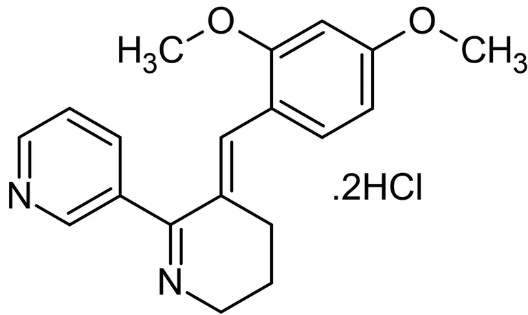 Chemical Structure - GTS-21 dihydrochloride (DMBX-A), alpha7 Nicotinic acetylcholine receptor agonist (AB120560)