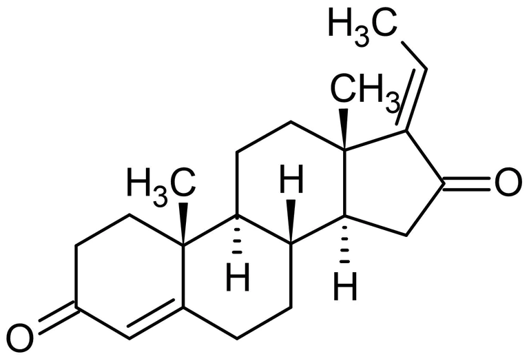 Chemical Structure - Guggulsterone (pregna-4,17-diene-3,16-dione), steroid receptor antagonist (AB143497)