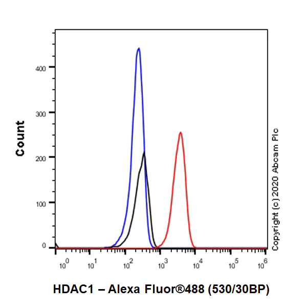 Flow Cytometry (Intracellular) - Anti-HDAC1 antibody [EPR460(2)] - Nuclear Loading Control (AB109411)
