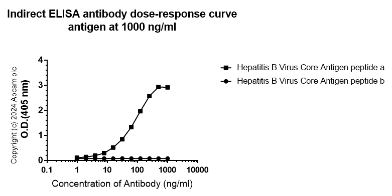 Indirect ELISA - Anti-Hepatitis B Virus Core Antigen antibody [EPR28251-34] (AB316283), expandable thumbnail