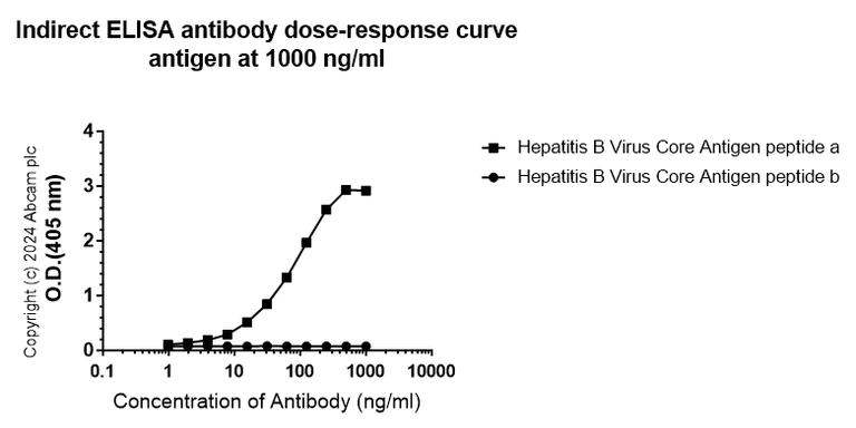 Indirect ELISA - Anti-Hepatitis B Virus Core Antigen antibody [EPR28251-34] (AB316283)