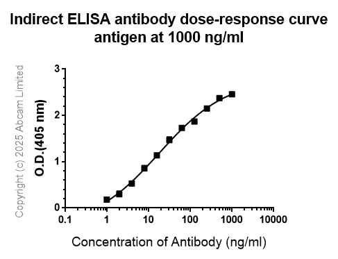 Indirect ELISA - Anti-Hepatitis B Virus Core Antigen antibody [EPR29890-38] (AB323646)