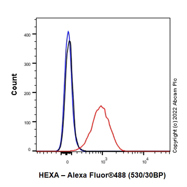 Flow Cytometry (Intracellular) - Anti-HEXA antibody [EPR26394-74] (BSA and Azide free) (AB300448)
