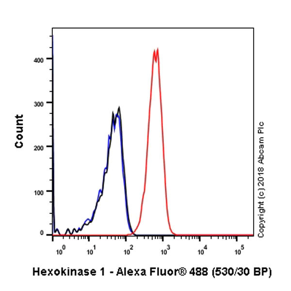 Flow Cytometry (Intracellular) - Anti-Hexokinase 1 antibody [EPR10134(B)] - Mitochondrial Outer Membrane Marker (AB150423)