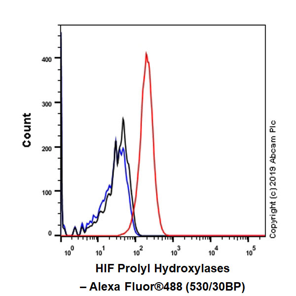 Flow Cytometry (Intracellular) - Anti-HIF Prolyl Hydroxylases antibody [EPR3664(2)-25] - BSA and Azide free (AB256316), expandable thumbnail