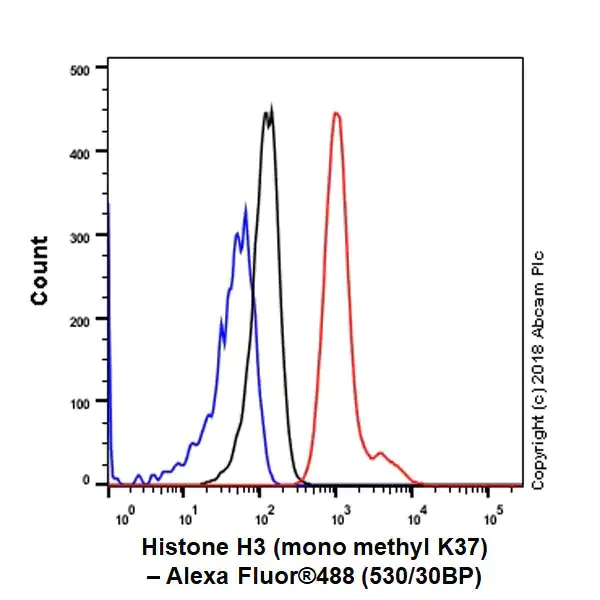 Flow Cytometry (Intracellular) - Anti-Histone H3 (methyl K37) antibody [EPR20970] - BSA and Azide free (AB236275)