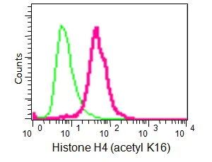 Flow Cytometry (Intracellular) - Anti-Histone H4 (acetyl K16) antibody [EPR1004] - BSA and Azide free (AB194352)