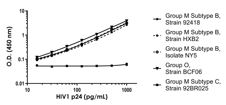 Sandwich ELISA - HIV1 p24 ELISA Kit- Intracellular (AB320057)