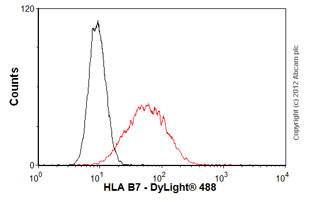 Flow Cytometry - Anti-HLA B7 antibody [BB7.1] (AB20169)