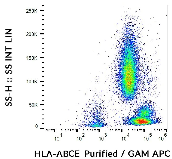 Flow Cytometry - Anti-HLA E + HLA Class 1 ABC antibody [TP25.99SF] (AB242029)