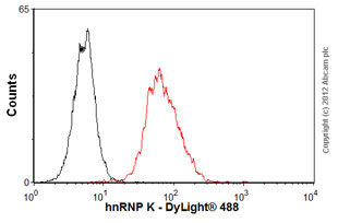 Flow Cytometry - Anti-hnRNP K antibody [3C2] (AB39975)