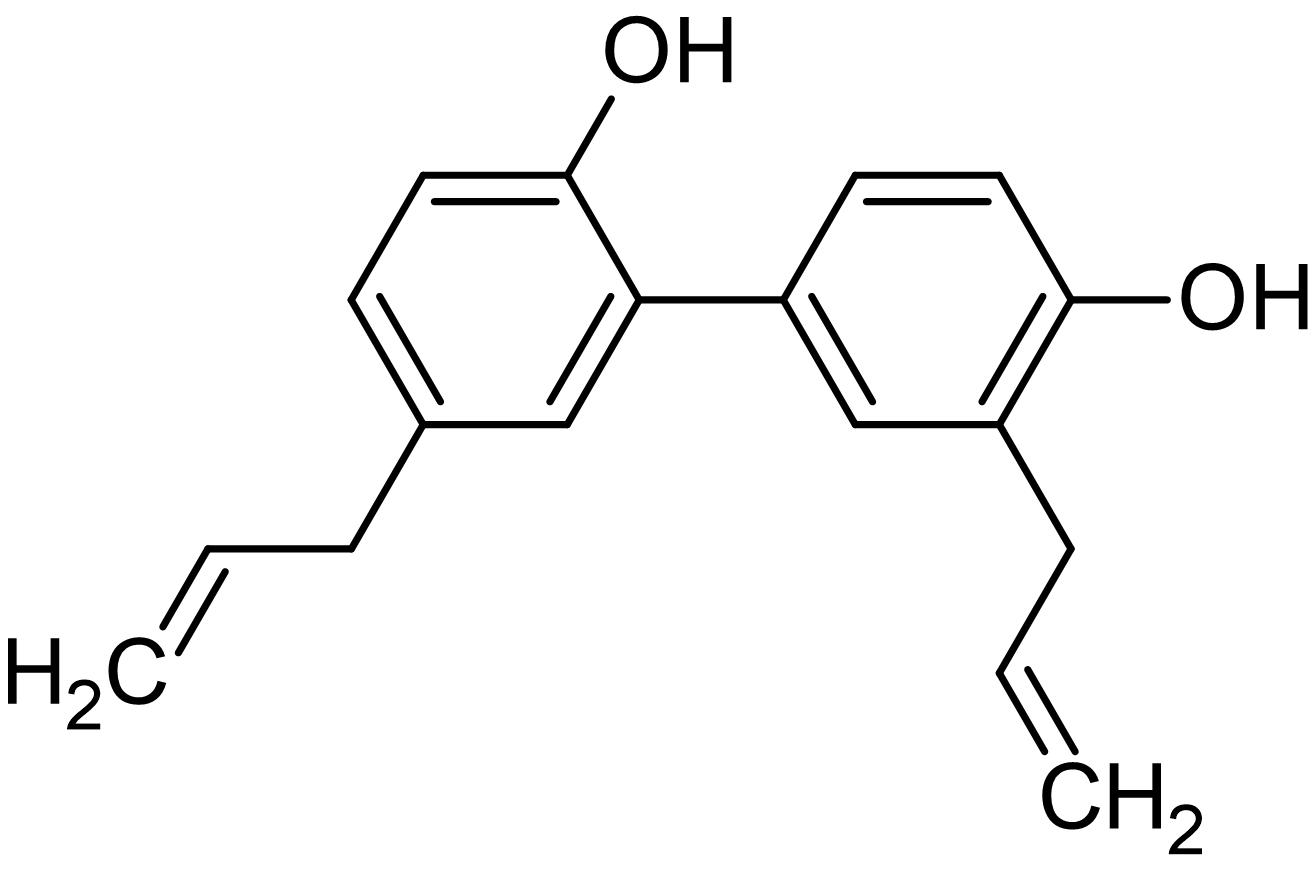 Chemical Structure - Honokiol, anti-inflammatory and chemotherapeutic agent (AB120647), expandable thumbnail