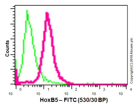 Flow Cytometry (Intracellular) - Anti-HOXB5 antibody [EP2827] (AB109375)