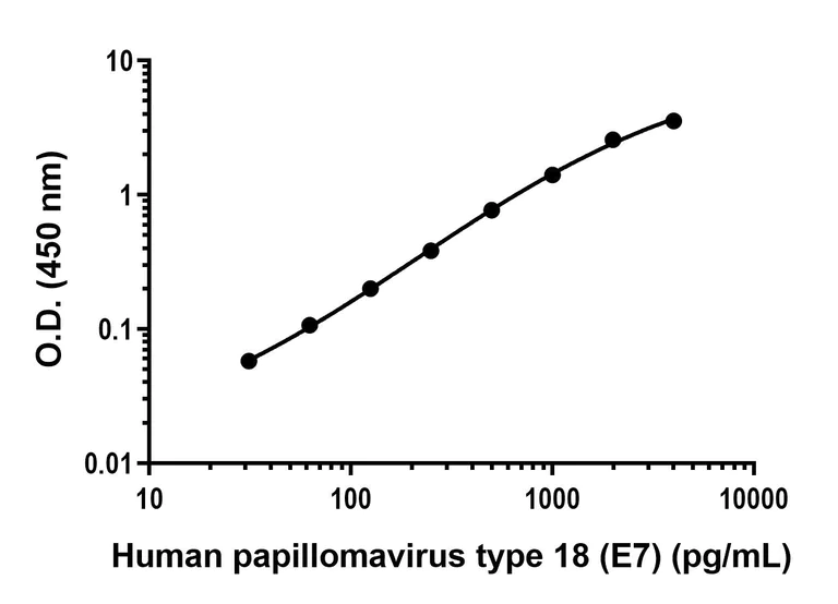 Sandwich ELISA - Anti-HPV18 E7 antibody [EPR26911-29] - BSA and Azide free (Detector) (AB313714)