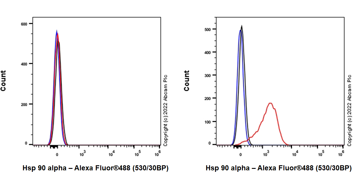 Flow Cytometry (Intracellular) - Anti-Hsp 90 alpha antibody [EPR27270-11] - BSA and Azide free (ab303517), expandable thumbnail