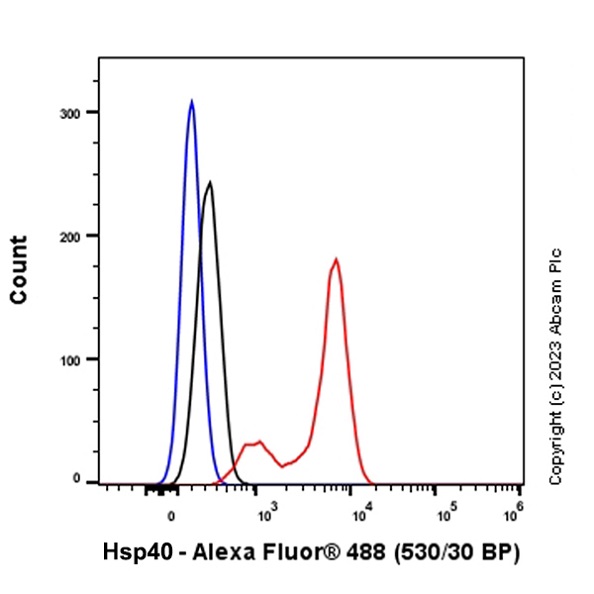 Flow Cytometry (Intracellular) - Anti-Hsp40 antibody [EPR25331-69] - BSA and Azide free (ab315993), expandable thumbnail