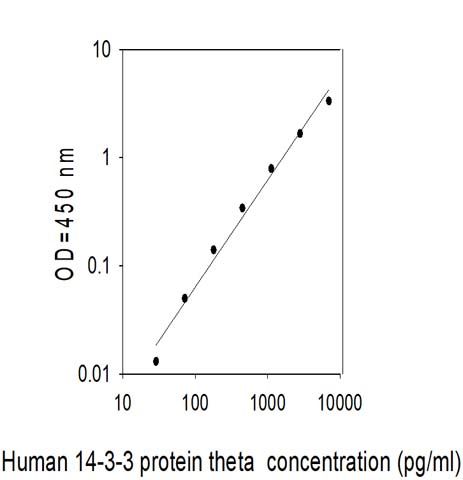 Sandwich ELISA - Human 14-3-3 theta ELISA Kit (AB314823)