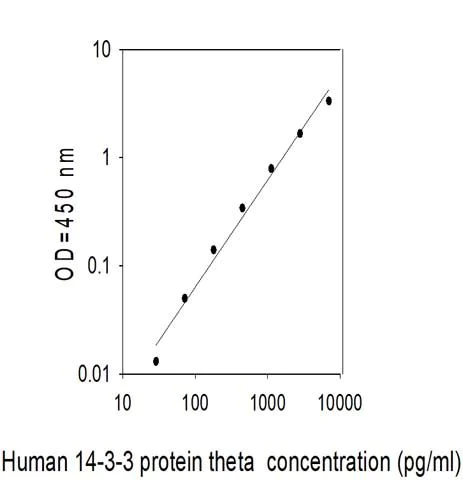 Sandwich ELISA - Human 14-3-3 theta ELISA Kit (AB314823)