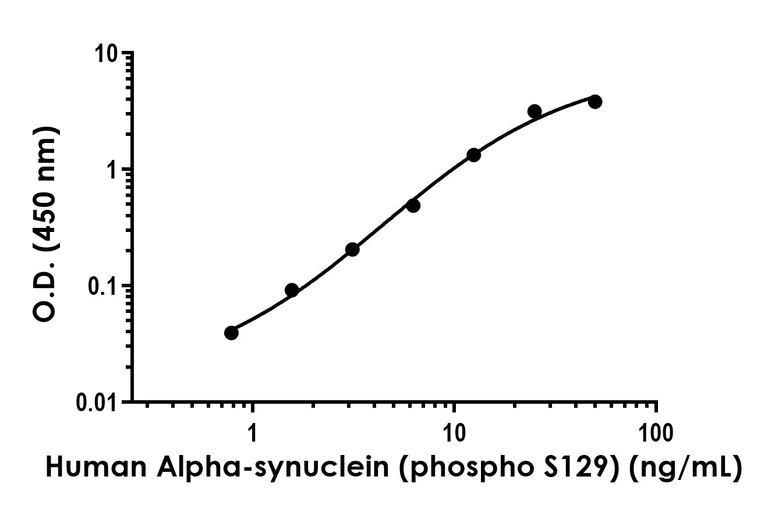 Sandwich ELISA - Human Alpha-synuclein (phospho S129) Antibody Pair - BSA and Azide free (AB317050)