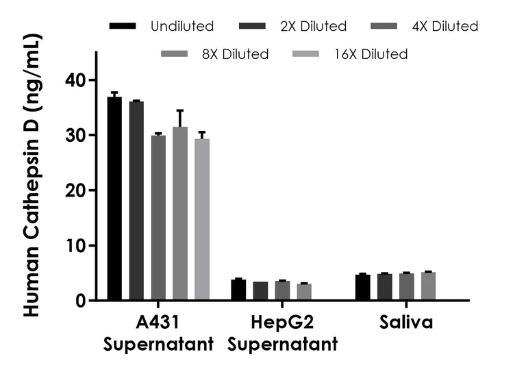 Sandwich ELISA - Human Cathepsin D (mature, single chain) ELISA Kit- Extracellular (AB323516)