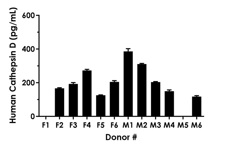 Sandwich ELISA - Human Cathepsin D (mature, single chain) ELISA Kit- Extracellular (AB323516)