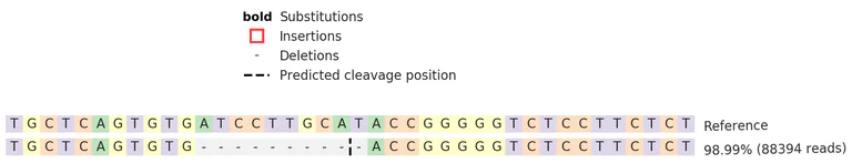 Next Generation Sequencing - Human CD27A knockout Raji cell line (AB274910)