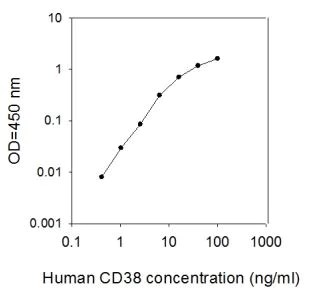 Sandwich ELISA - Human CD38 ELISA Kit (AB267655)