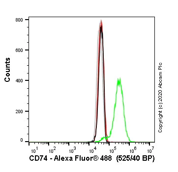 Flow Cytometry (Intracellular) - Human CD74 knockout Raji cell line (AB273378)