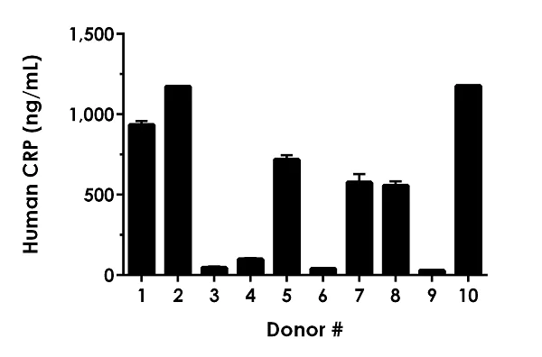 Sandwich ELISA - Human CRP ELISA Kit (C-Reactive protein), Fluorescent (AB278042)