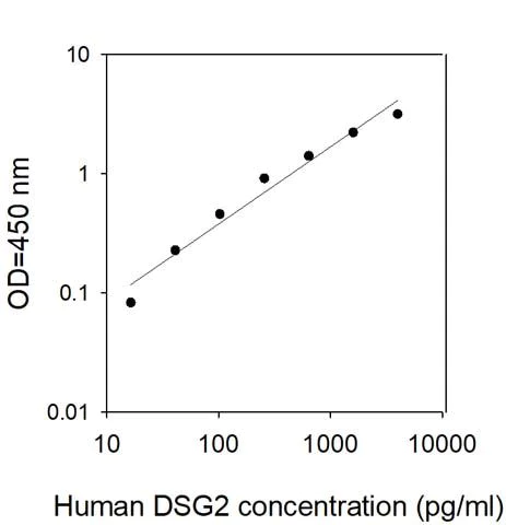 Sandwich ELISA - Human Desmoglein 2/DSG2 ELISA Kit (AB314727)