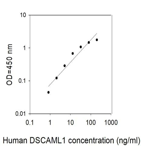 Sandwich ELISA - Human DSCAML1 ELISA Kit (AB313687)