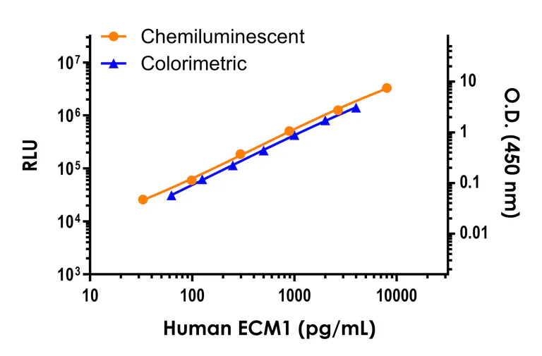 Sandwich ELISA - Human ECM1 ELISA Kit, Chemiluminescent (AB326753)
