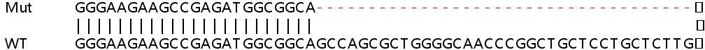 Sanger Sequencing - Human EMC10 (C19orf63) knockout HeLa cell line (AB265783), expandable thumbnail