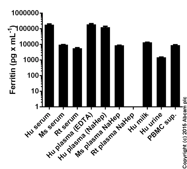 Sandwich ELISA - Human Ferritin ELISA Kit (AB108837)