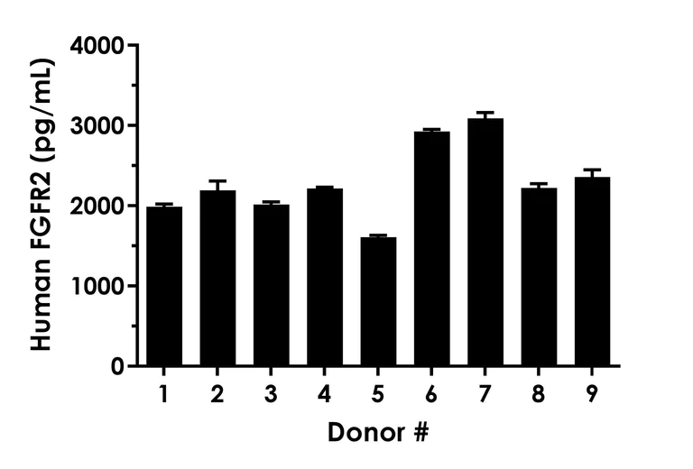 Sandwich ELISA - Human FGFR2 ELISA Kit - Extracellular (AB309321)