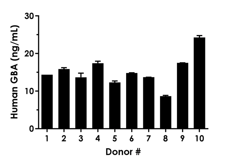 Sandwich ELISA - Human GBA ELISA Kit, Chemiluminescent (AB325361)