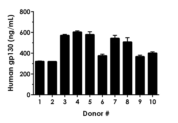 Sandwich ELISA - Human gp130 ELISA Kit (AB246548)