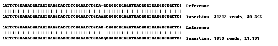 Next Generation Sequencing - Human HES1 knockout MCF7 cell line (AB269495)