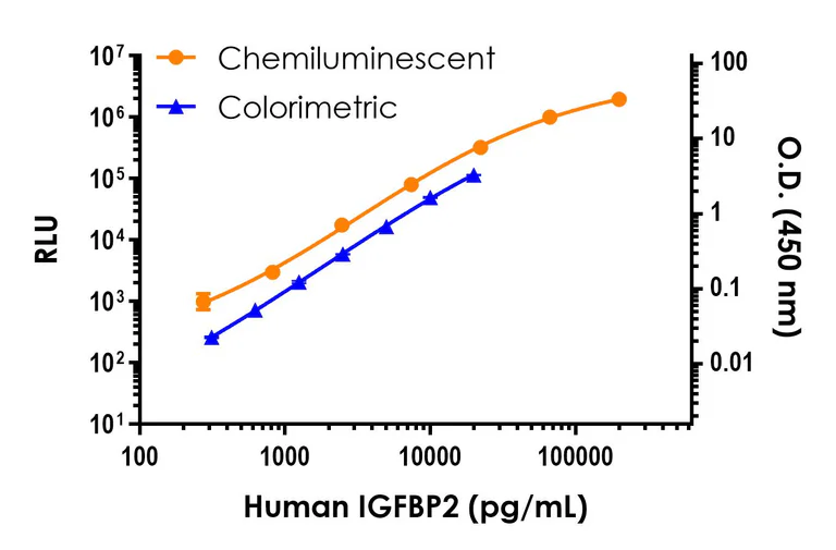 Sandwich ELISA - Human IGFBP2 ELISA Kit, Chemiluminescent (AB327300)